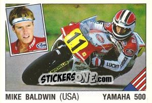 Figurina Mike Baldwin - Supersport 1987 n. 124 - Panini