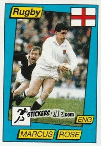 Figurina Marcus Rose - Supersport 1987 n. 138 - Panini