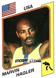 Figurina Marvin Hagler - Supersport 1987 n. 144 - Panini