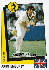 Figurina John Emburey - Supersport 1987 n. 166 - Panini