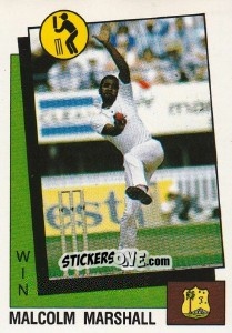 Figurina Malcolm Marshall - Supersport 1987 n. 172 - Panini