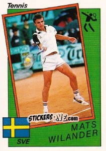 Figurina Mats Wilander - Supersport 1987 n. 183 - Panini