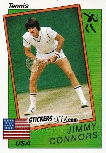 Figurina Jimmy Connors - Supersport 1987 n. 184 - Panini