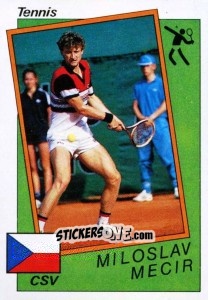 Figurina Miloslav Mecir - Supersport 1987 n. 192 - Panini