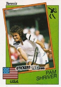 Figurina Pam Shriver - Supersport 1987 n. 193 - Panini