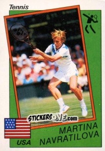 Figurina Martina Navratilova - Supersport 1987 n. 195 - Panini
