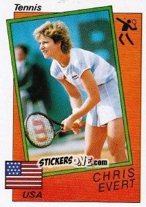 Figurina Chris Evert - Supersport 1987 n. 196 - Panini
