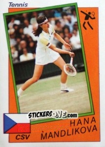 Figurina Hana Mandlikova - Supersport 1987 n. 197 - Panini