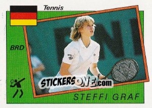 Figurina Steffi Graf - Supersport 1987 n. 198 - Panini