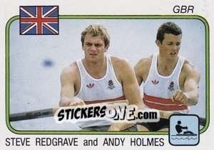 Figurina Steve Redgrave & Andy Holmes - Supersport 1987 n. 200 - Panini
