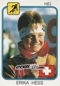 Figurina Erika Heiss - Supersport 1987 n. 202 - Panini