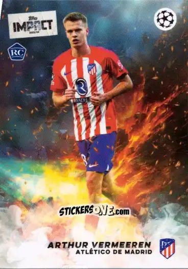 Sticker Arthur Vermeeren  - Uefa Club Competitions Impact 2023-2024 n. 6 - Topps