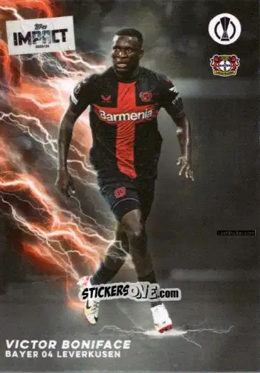 Cromo Victor Boniface  - Uefa Club Competitions Impact 2023-2024 n. 8 - Topps