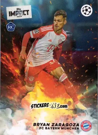 Sticker Bryan Zaragoza  - Uefa Club Competitions Impact 2023-2024 n. 9 - Topps