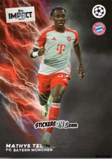 Figurina Mathys Tel  - Uefa Club Competitions Impact 2023-2024 n. 11 - Topps