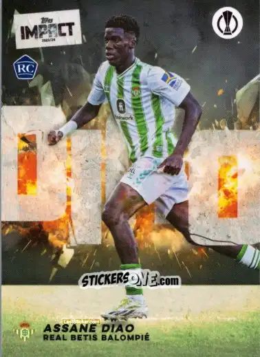 Cromo Assane Diao  - Uefa Club Competitions Impact 2023-2024 n. 12 - Topps