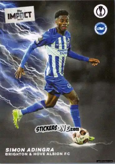 Sticker Simon Adingra  - Uefa Club Competitions Impact 2023-2024 n. 16 - Topps