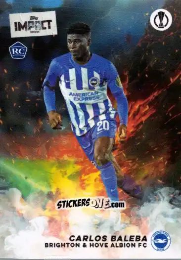 Cromo Carlos Baleba  - Uefa Club Competitions Impact 2023-2024 n. 17 - Topps