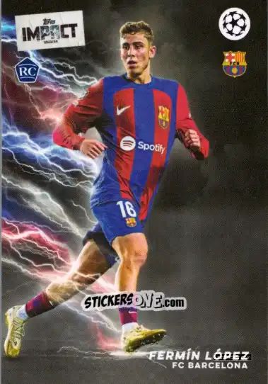 Sticker Fermín López  - Uefa Club Competitions Impact 2023-2024 n. 27 - Topps
