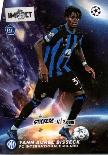 Cromo Yann Aurel Bisseck  - Uefa Club Competitions Impact 2023-2024 n. 29 - Topps