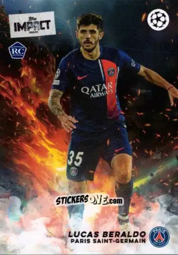 Sticker Lucas Beraldo  - Uefa Club Competitions Impact 2023-2024 n. 50 - Topps