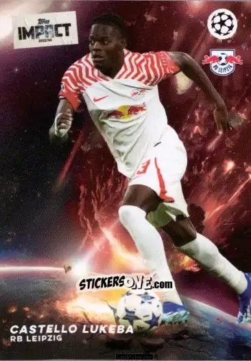 Figurina Castello Lukeba  - Uefa Club Competitions Impact 2023-2024 n. 57 - Topps