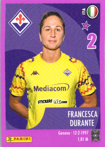 Cromo Francesca Durante - Calciatrici 2024-2025 n. 33 - Panini