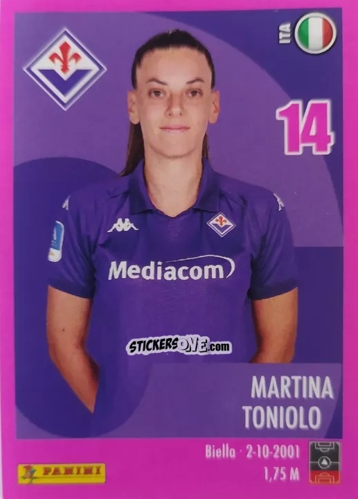 Sticker Martina Toniolo - Calciatrici 2024-2025 n. 40 - Panini
