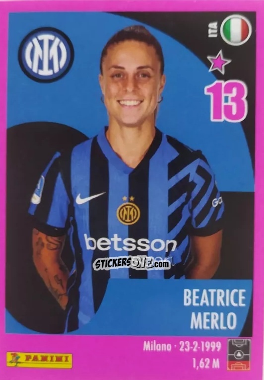 Figurina Beatrice Merlo - Calciatrici 2024-2025 n. 65 - Panini