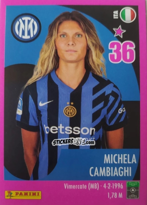 Figurina Michela Cambiaghi - Calciatrici 2024-2025 n. 81 - Panini