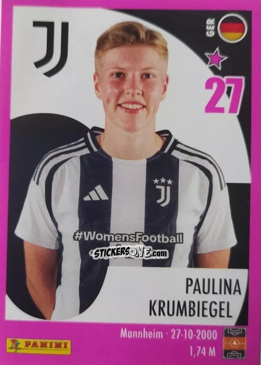 Figurina PauIina KrumbieqeI - Calciatrici 2024-2025 n. 99 - Panini