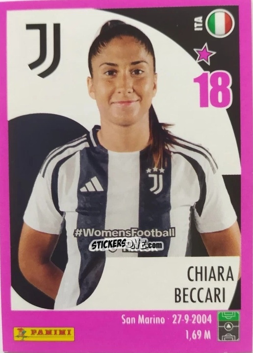 Figurina Chiara Beccari - Calciatrici 2024-2025 n. 107 - Panini