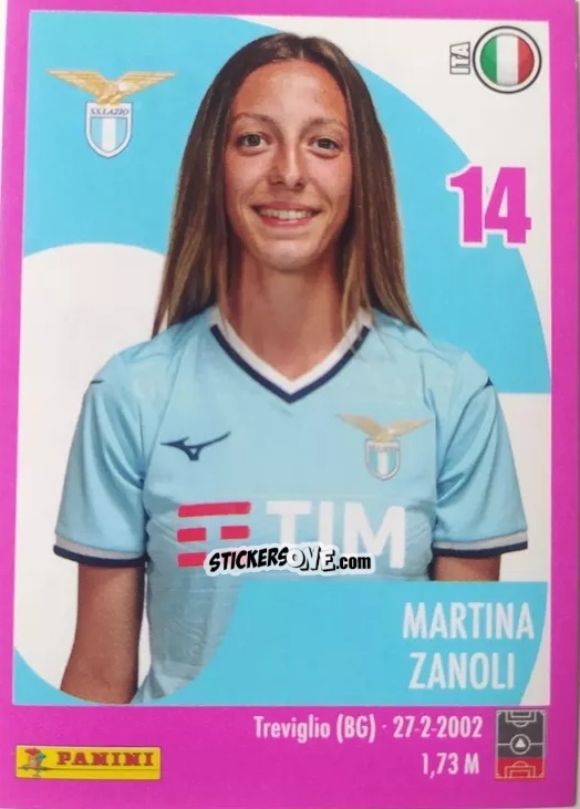 Sticker Martina Zanoli - Calciatrici 2024-2025 n. 120 - Panini