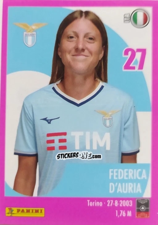 Sticker Federica D'Auria - Calciatrici 2024-2025 n. 122 - Panini
