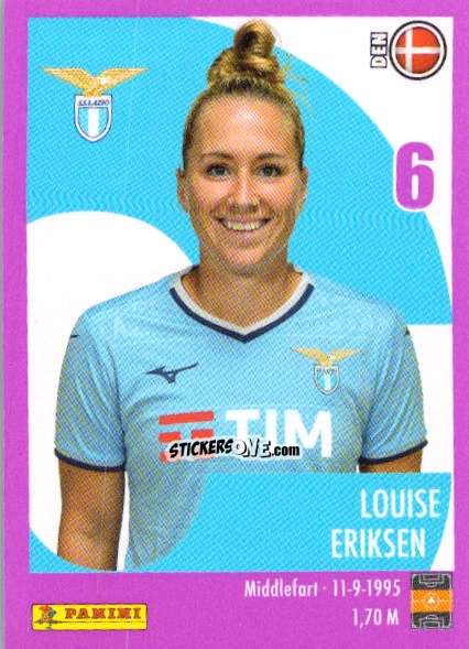 Sticker Louise Eriksen - Calciatrici 2024-2025 n. 123 - Panini
