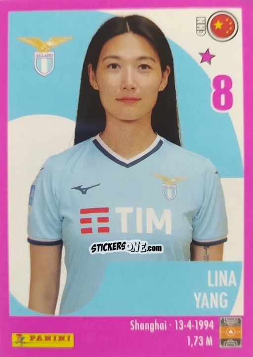 Cromo Lina Yang - Calciatrici 2024-2025 n. 124 - Panini