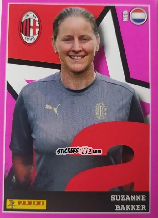 Figurina Suzanne Bakker (Allenatore Milan) - Calciatrici 2024-2025 n. 140 - Panini
