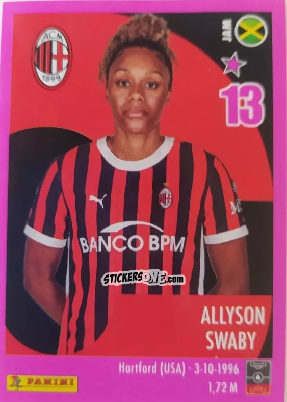 Sticker Allyson Swaby - Calciatrici 2024-2025 n. 143 - Panini