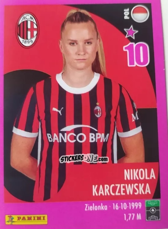 Sticker Nikola Karczewska - Calciatrici 2024-2025 n. 156 - Panini
