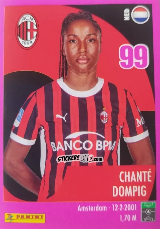 Sticker Chante Dompig - Calciatrici 2024-2025 n. 160 - Panini
