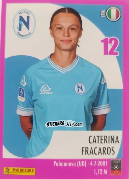 Sticker Caterina Fracaros - Calciatrici 2024-2025 n. 165 - Panini