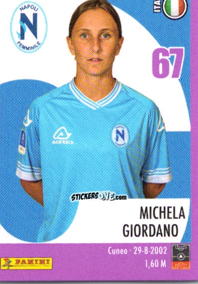 Sticker Michela Giordano - Calciatrici 2024-2025 n. 167 - Panini