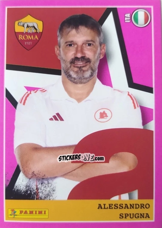 Cromo Alessandro Spugna (Allenatore Roma) - Calciatrici 2024-2025 n. 192 - Panini