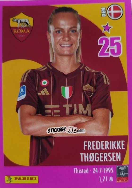Cromo Frederikke Thogersn - Calciatrici 2024-2025 n. 197 - Panini