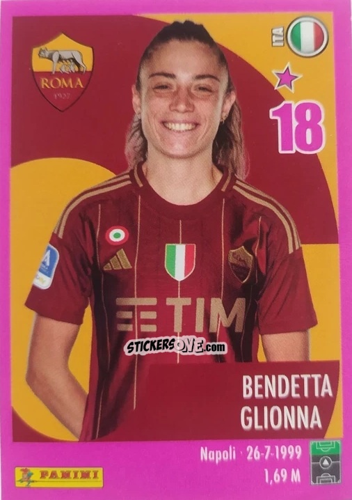Cromo Benedetta Glionna - Calciatrici 2024-2025 n. 210 - Panini