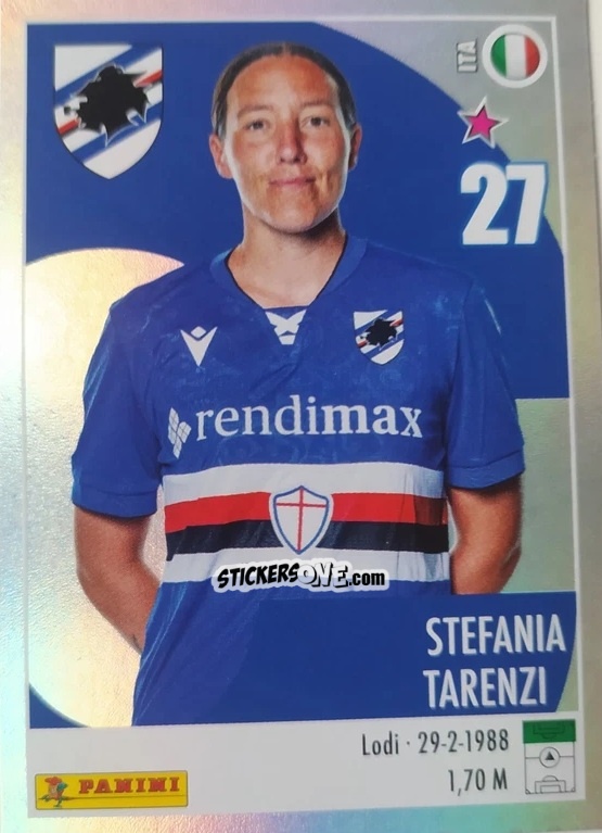 Cromo Stefania Tarenzi (Capitano) - Calciatrici 2024-2025 n. 214 - Panini