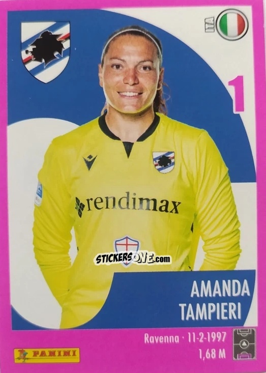 Figurina Amanda Tampieri - Calciatrici 2024-2025 n. 215 - Panini