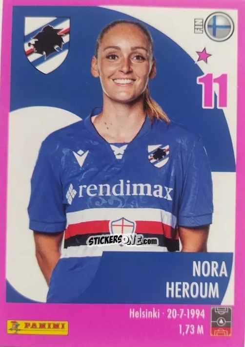 Cromo Nora Heroum - Calciatrici 2024-2025 n. 220 - Panini