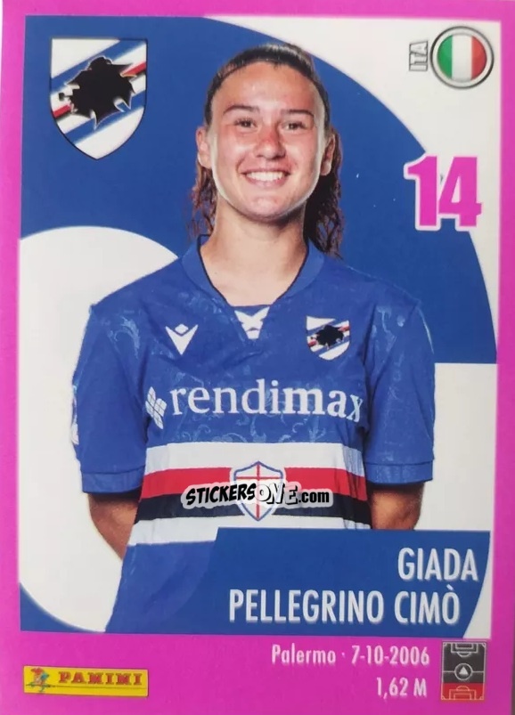 Cromo Giada Pellegrino Cimo - Calciatrici 2024-2025 n. 221 - Panini