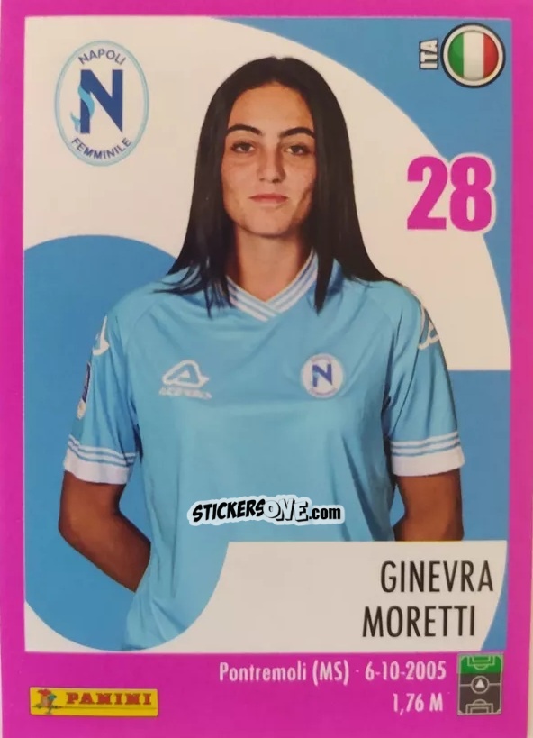 Sticker Ginevra Moretti - Calciatrici 2024-2025 n. 184 - Panini